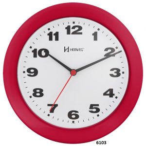 Reloj de pared Herweg 6103 rojo