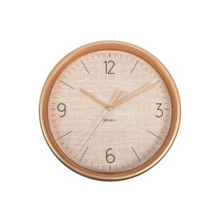 reloj de pared 660123 dorado mate
